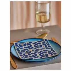 Sale Bloomingville Serviettes Eviaya - Set de 20 | Bleu