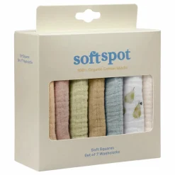 Soft Spot Serviettes Pear en coton bio - Set de 7