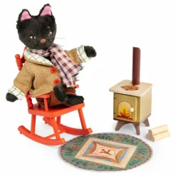 Moulin Roty Maisons De Poupées|Set au coin du feu Les Minouchkas