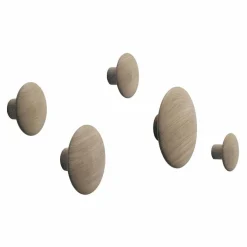Muuto Set de 5 patères The dots Naturel Best