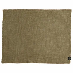 Haomy Set de table en lin California | Gold