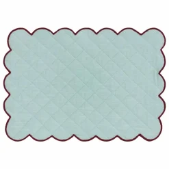 Anna + Nina Set de table Frosty Scalloped | Bleu Clair Sale