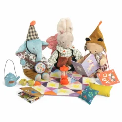 Outlet Moulin Roty Set le coin des histoires Les Minouchkas Multicolore