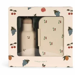Enfant Konges Sløjd Set lunch-box et gourde Cherry |