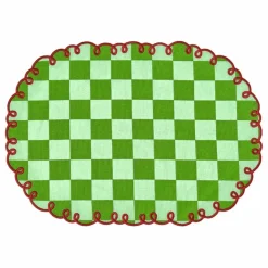 Clearance Bitossi Sets de table vichy Dama Verde - Lot de 2 | Vert