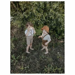 Silly Silas Short à Bretelles Coton Bio | Sable Best