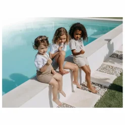 Silly Silas Short à Bretelles Coton Bio | Sable Best