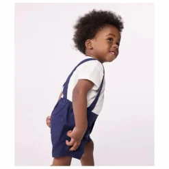 Best Petit Bateau Short à Bretelles Mufasa Coton Bio | Bleu marine