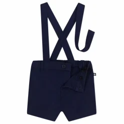 Best Petit Bateau Short à Bretelles Mufasa Coton Bio | Bleu marine