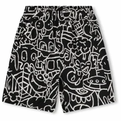 Molo Short Avart Doodles Coton Bio | Noir Best