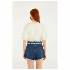 Femme Farm Rio Jupes, Shorts|Short Crochet Denim |