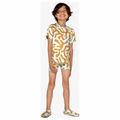 Enfant Beach & Bandits Maillots De Bain|Short de Bain Anti-UV Coral Reef Fibres Recyclées |