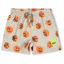 Clearance Molo Short de Bain Niko Basketballs Fibres Recyclées | Beige