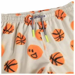 Clearance Molo Short de Bain Niko Basketballs Fibres Recyclées | Beige