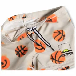 Enfant Molo Maillots De Bain|Short de Bain Norton Basketballs Fibres Recyclées |