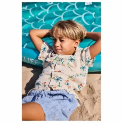 Online Arsène et Les Pipelettes Short Fiorenzo Lin | Bleu