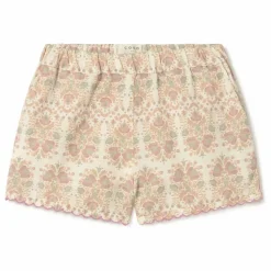 Discount Coco au Lait Short Fleurs Coton Bio | Ecru