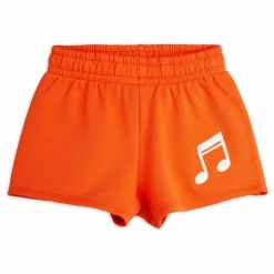 Mini Rodini Short Note Coton Bio | Rouge