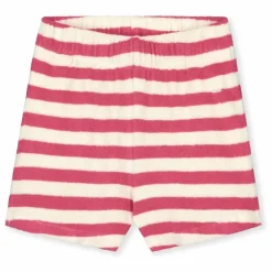 Clearance Gray Label Short Rayé Eponge Bio | Rose fuschia