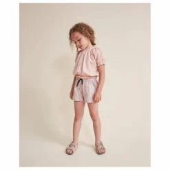 Búho Short Rayures | Rose pâle New