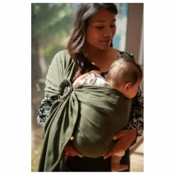 Sale Mama Hangs Sling en coton bio | Vert olive