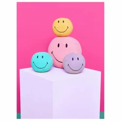 Bon Ton Toys SMILEY - Peluche Smiley en velours côtélé | Jaune