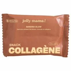 Jolly Mama Compléments Alimentaires|Snack collagène Banana Glow - 12 snacks de 45g