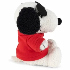 Hot Bon Ton Toys SNOOPY - Peluche Snoopy avec son sweat et ses lunettes Blanc