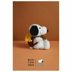 Hot Bon Ton Toys SNOOPY - Peluche Snoopy avec Woodstock dans son sac Blanc