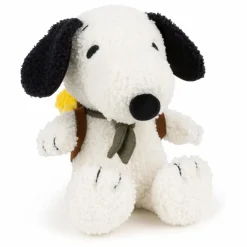 Hot Bon Ton Toys SNOOPY - Peluche Snoopy avec Woodstock dans son sac Blanc