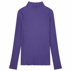 Femme SMALLABLE BASICS Tee-Shirts, Polos|Sous Pull Femme Cotelé Coton Bio |