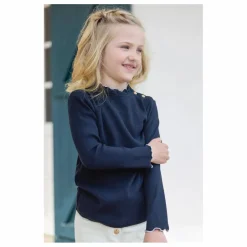 Online Tartine et Chocolat Sous-Pull Côtelé | Bleu marine