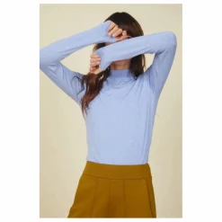 Femme SMALLABLE BASICS Tee-Shirts, Polos|Sous-Pull Femme Manches Longues en Modal |