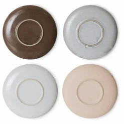 HKliving Sous-tasses 70's - Set de 4 Multicolore Best