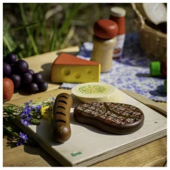 New Erzi Steak en bois Marron