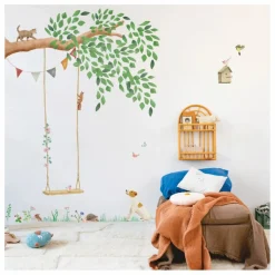 MIMI'lou Sticker géant Balançoire Multicolore Hot