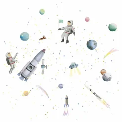 Discount MIMI'lou Sticker géant Espace Multicolore