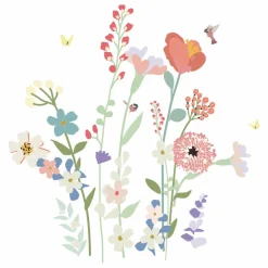 Outlet MIMI'lou Sticker géant Fleurs des champs Multicolore