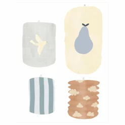 Online MIMI'lou Stickers Lampions | Bleu