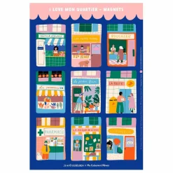 Ma Cabane à rêves Stickers magnétiques Mon Quartier Multicolore Discount