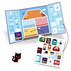 Clearance Djeco Stickers épais et repositionnables La maison Multicolore