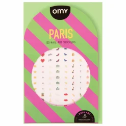 Hot Omy Stickers pour ongles Paris Multicolore