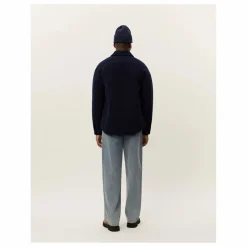 Discount Les Deux Surchemise Bouclée Lennon | Bleu foncé