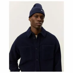 Discount Les Deux Surchemise Bouclée Lennon | Bleu foncé