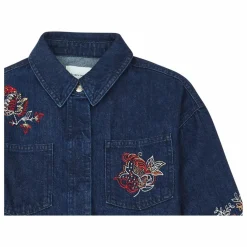 the new society Surchemise Florencia Coton Responsable | Bleu nuit Sale