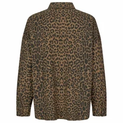 Lollys Laundry Sur-Chemise Veida Léopard | Marron Clearance
