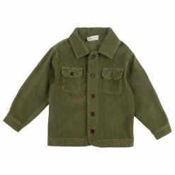 Outlet Babe & Tess Surchemise Velours Côtelé | Vert olive