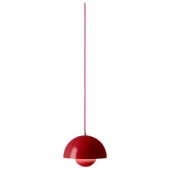 & Tradition Suspension Flowerpot VP1, Verner Panton, 1968 | Rouge vermillon Best