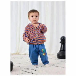 Bobo Choses Sweats|Sweats|Sweat à Capuche Rayé Velours |