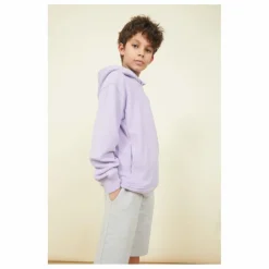 SMALLABLE BASICS Sweat A Capuche Garçon Coton Bio | Lilas tLilas Hot